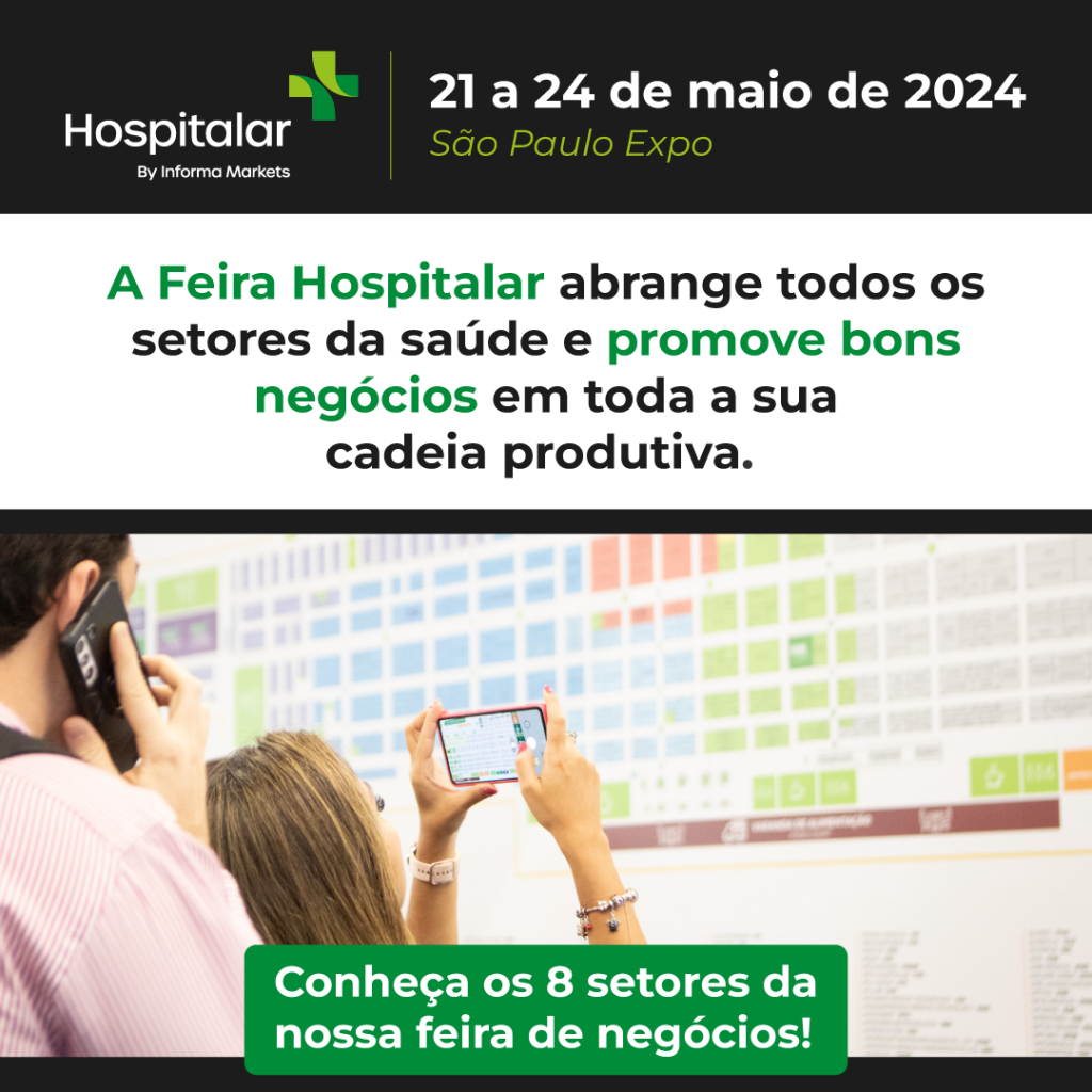 A maior feira da área de saúde da América Latina vai acontecer de 21 a 24 de maio na São Paulo Expo!